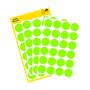 Label, 18 mm, circular, AVERY ZWECKFORM, neon green, 96 label/pack